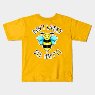 Kawaii Don't Worry Bee Happy Kids T-Shirt